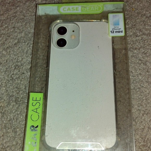 I-Phone 12 Mini Clear Hard Phone  Case - Picture 1 of 2